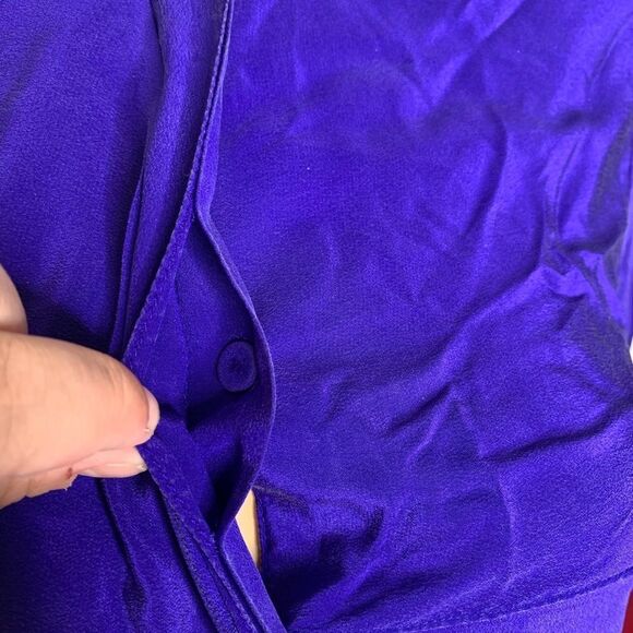 3.1 Phillip Lim Asymmetrical Button Up Silk Blouse - Picture 5 of 11